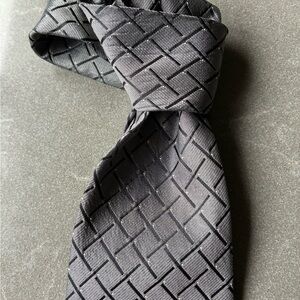 CLAIBORNE Charcoal Woven Men's Tie